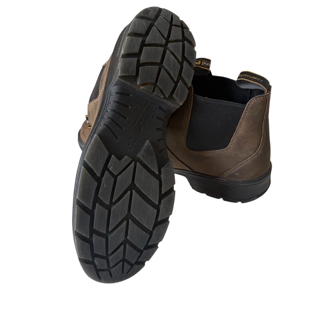 Timberland Men's Nashoba Casual Composite Toe Work Shoe‎ Boot Brown Leather 11 - Picture 9 of 13